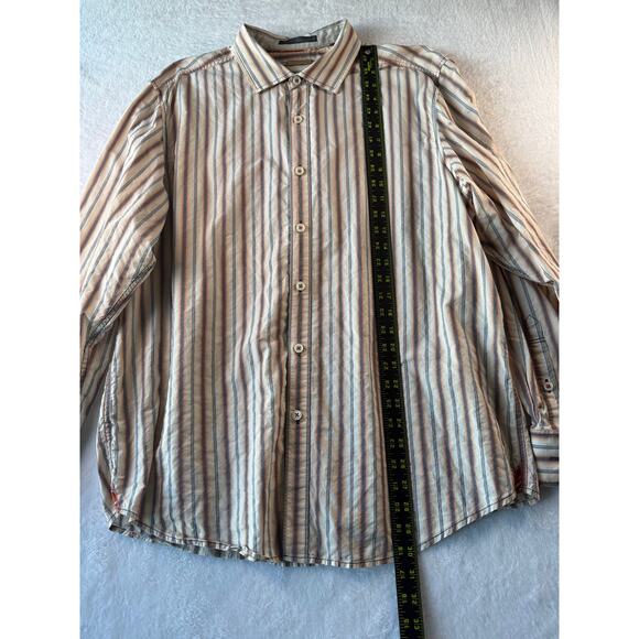 Tommy Bahama Jeans Island Shirt Mens XL Cotton Stripe Button Down Long Sleeve - Picture 4 of 10